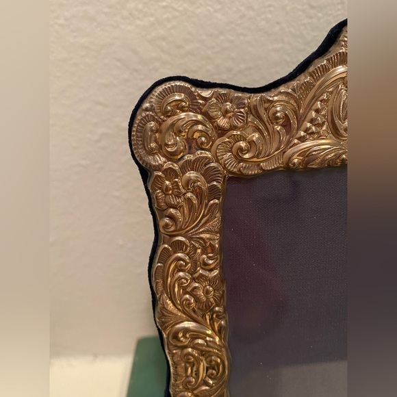 Vintage Carrs Lustre Sterling Silver Ornate 4x6 Picture Frame - Picture 4 of 12